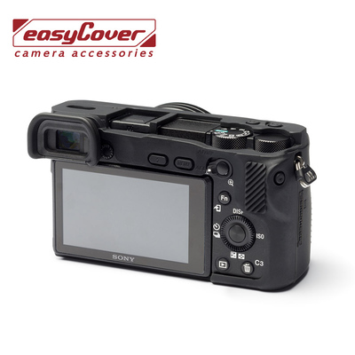 EasyCover荷兰魔盾相机硅胶套SONY 索尼A6500黑色迷彩单反机身ILCE-6500M保护套橡胶皮套数码相机壳 摄影配件